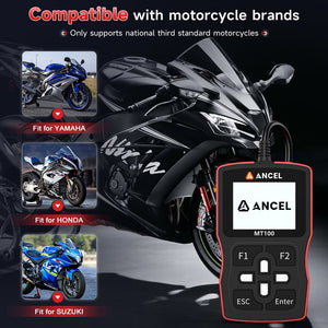 Ancel Mt100 escanner para motocicletas