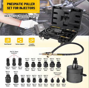 Juego de herramientas de extracción de combustible diesel de 22PCS para inyectores Fuente de aire 0.5-0.8bars