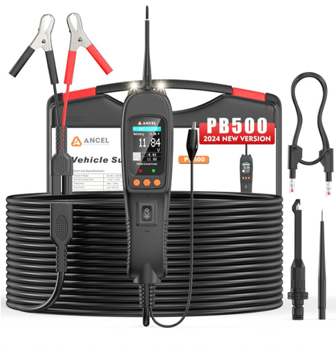 ANCEL PB500 [Upgrade PB100] Kit de probador de sonda de circuito de potencia - Herramientas eléctricas automotrices para una resolución de problemas más rápida de voltaje CA/CC, resistencia, diodo