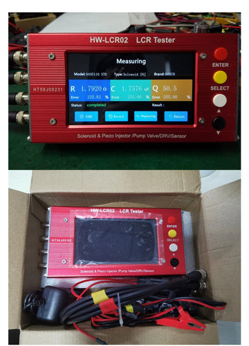 Probador Lcr Digital Bridge Lcr02 para válvula solenoide de inyector Common Rail/válvula dosificadora de bomba/prueba de válvula Drv