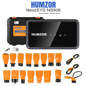 HUMZOR NexzSYS NS906 Herramientas de diagnóstico de automóviles y camiones Diagnóstico de todos los sistemas y reinicio de aceite, TPMS, EPB, DPF, SAS, codificación de inyectores