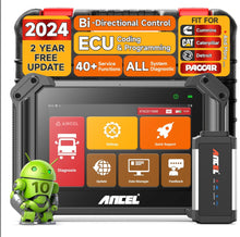 Cargar imagen en el visor de la galería, ANCEL V6HD - Escáner de camión resistente, herramienta de escaneo de diagnóstico diésel 2024 con amplia compatibilidad de camiones diésel de EE. UU., más de 40 reinicios, codificación ECU,