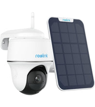 Cargar imagen en el visor de la galería, REOLINK Argus PT Lite+SP - 3MP Solar Wireless Camera Security Outdoor, 360° Pan-Tilt, Person/Vehicle Detection, 2.4GHz WiFi ,Panel Solar y Micro sd 128gb