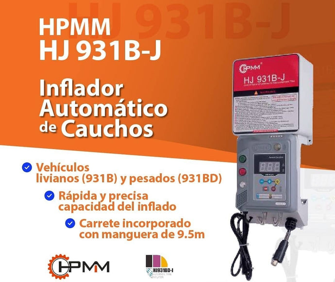 Inflador de neumáticos de pared Huifeng HJ 931B-J, alta confiabilidad y diseño impermeable, resistente, hermoso y duradero.