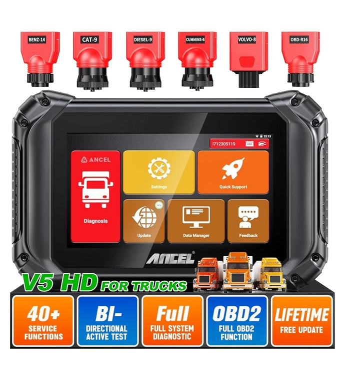 Ancel V5hd escanner para transporte pesado
