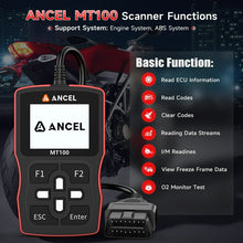 Load image into Gallery viewer, Ancel Mt100 escanner para motocicletas