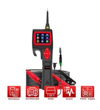 Cargar imagen en el visor de la galería, Sonda de potencia P200, (más reciente 2023) probador de circuito de 9V 30V automotriz con prueba de alimentación de energía, prueba de inyector de combustible, prueba de relé, componentes de activación, medición de voltaje CA/CC [actualización en línea]