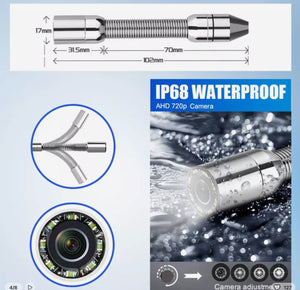 Cámara de inspección para alcantarillas 30 metros cable