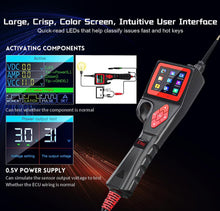 Cargar imagen en el visor de la galería, Sonda de potencia P200, (más reciente 2023) probador de circuito de 9V 30V automotriz con prueba de alimentación de energía, prueba de inyector de combustible, prueba de relé, componentes de activación, medición de voltaje CA/CC [actualización en línea]