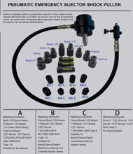 Cargar imagen en el visor de la galería, Extractor de inyector neumático, herramienta de extracción de inyector diésel, martillo deslizante, 1000NM / Marca Beacon