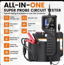 Cargar imagen en el visor de la galería, ANCEL Probador de sonda de circuito de alimentación PB600 con batería, relé, prueba de inyector, probador de circuito eléctrico automotriz de 8-35 V, kit de sonda de circuito de potencia