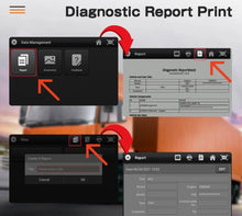 Load image into Gallery viewer, ANCEL Escáner de camión resistente HD3400 Herramienta de escaneo diésel para Cummins, Detroit, Oruga, Paccar con Regen DPF, Herramienta de diagnóstico diésel para todo sistema OBD2 escáner camión y coche 2 en 1 lector de código