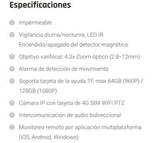 Cargar imagen en el visor de la galería, Camara wifi PTZ