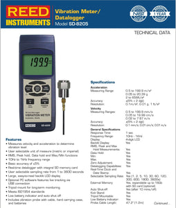 Medidor de Vibraciones  REED