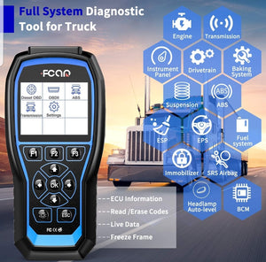 FCAR F507 - Escáner de camión resistente, escáner de diagnóstico de camiones diésel de todos los sistemas, lector de código 2 en 1 para automóviles y diesel, camión escáner para prueba de accionamiento de ABS/transmisión

￼

￼

￼

￼

￼

￼

￼