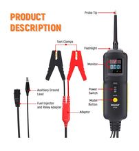 Cargar imagen en el visor de la galería, GODIAG GT101 - Probador de sonda de circuito de prueba 6 V 40 V CC, probador de fusibles de relé, comprobación de resistencia de diodos para motocicletas, coches, camiones