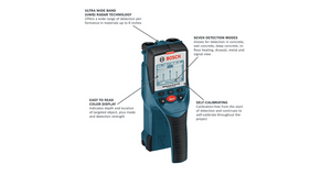 Escáner de pared/suelo BOSCH con tecnología de radar de banda ultraancha