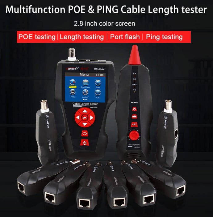 Probador multifuncional cable POE