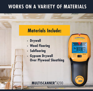 Zircon MultiScanner A200 - Escáner electrónico de pared, búsqueda central y búsqueda de bordes, detector de metales, detección de cables de CA en vivo