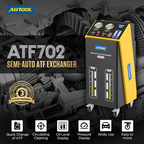 AUTOOL-Intercambiador ATF702 ATF, máquina de cambio de aceite de transmisión, herramienta de llenado y salida de aceite para vehículos de gasolina y diésel