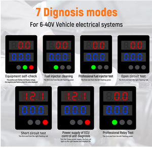GODIAG GT101 - Probador de sonda de circuito de prueba 6 V 40 V CC, probador de fusibles de relé, comprobación de resistencia de diodos para motocicletas, coches, camiones