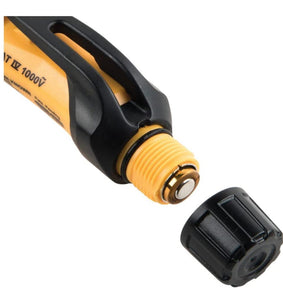 Klein Tools NCVT-6 Probador de voltios sin contacto, bolígrafo de 12 a 1000 V CA con medida de distancia láser integrada, alarmas LED y audibles, clip de bolsillo