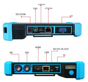 Tester para cámaras de seguridad Pegatah-Monitor 4K de 8MP, probador de entrada HDMI VGA CCTV, Monitor para cámara Ip, probador IPC, probadores Poe, cámara CCTV