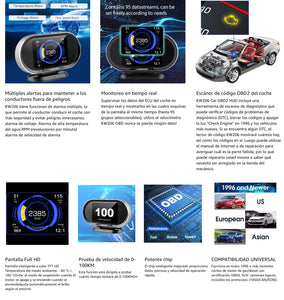 Medidor digital obd KONNWEI kw206