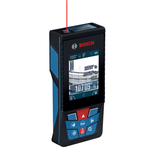 BOSCH GLM400CL Blaze Outdoor - Medidor láser conectado con Bluetooth de 400 pies con cámara y batería de iones de litio