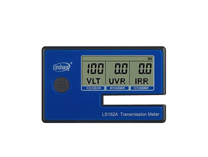 LS162A - Medidor de transmisión para ventana, medidor de tinta, filtro de cristal, portátil, visible, para parabrisas VL 550 nm UV 365 nm IR 1400 nm