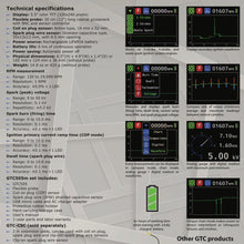 Load image into Gallery viewer, GTC GTC505, analizador de encendido de motores