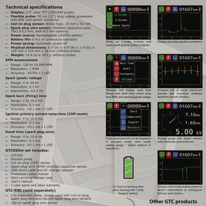 GTC GTC505, analizador de encendido de motores